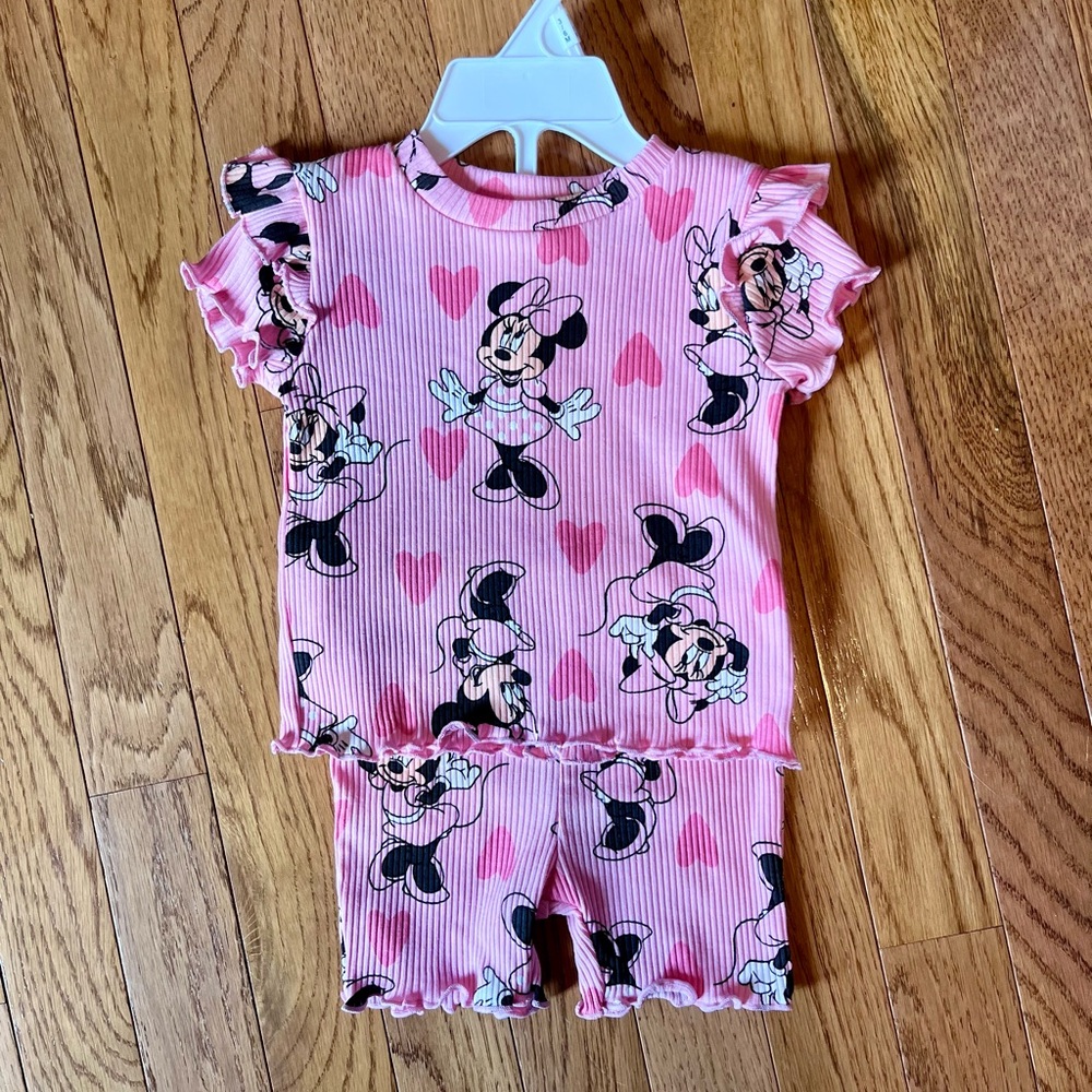 Pink Minnie Mouse Baby Set